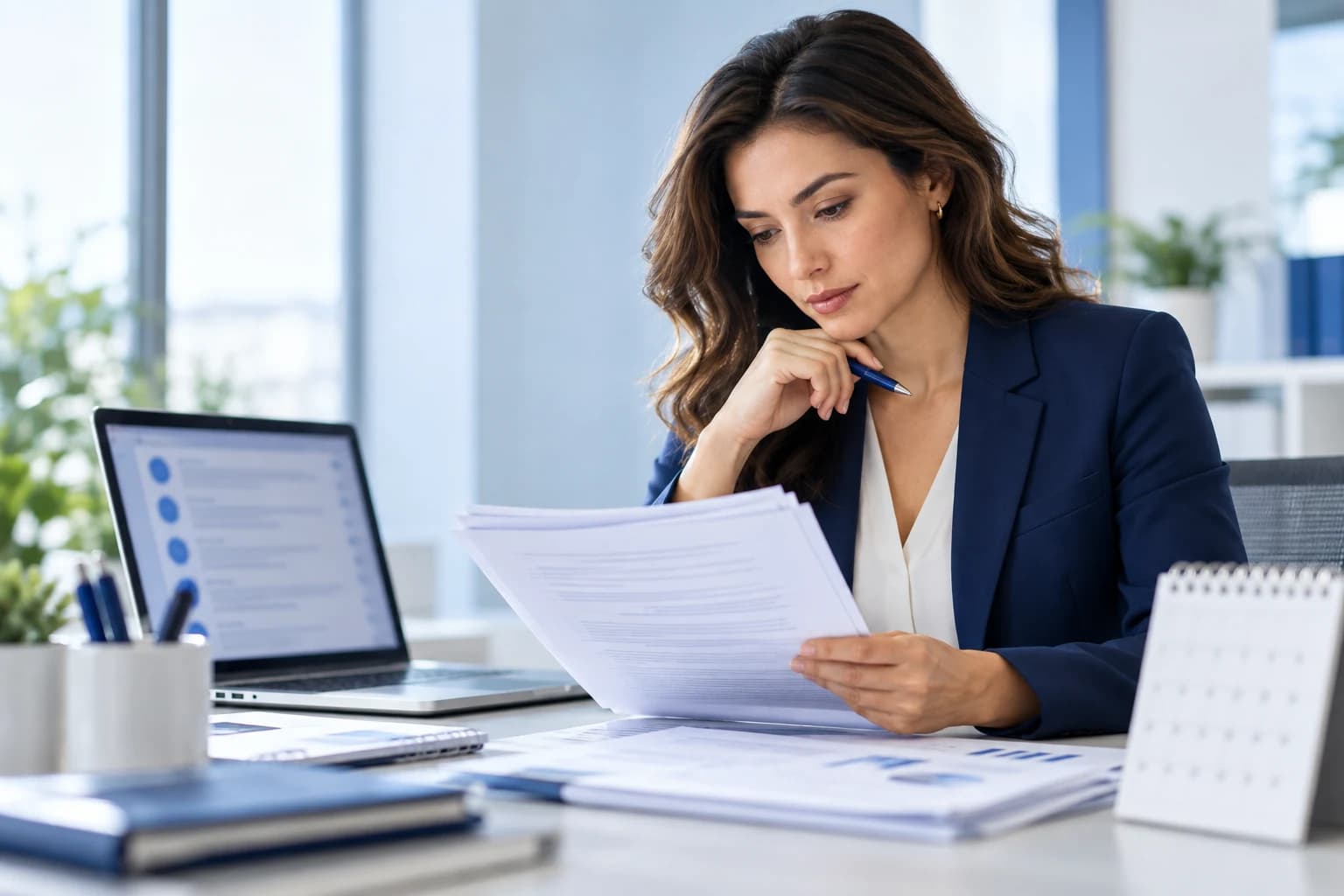 Advisor reviewing tax and regulatory updates